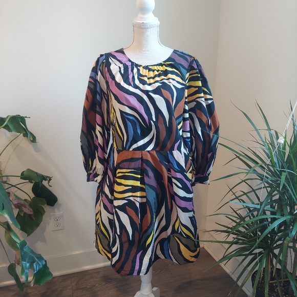 Who What Wear size L colorful dress - Picture 4 of 12
